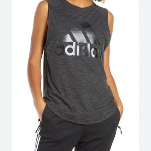 Adidas Women's Sleeveless Tank Top Dark Grey Size S Perfect Condition
